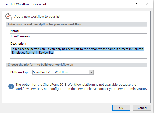 Item Wise Permission In SharePoint List Using Impersonation Step In SharePoint Designer Workflow